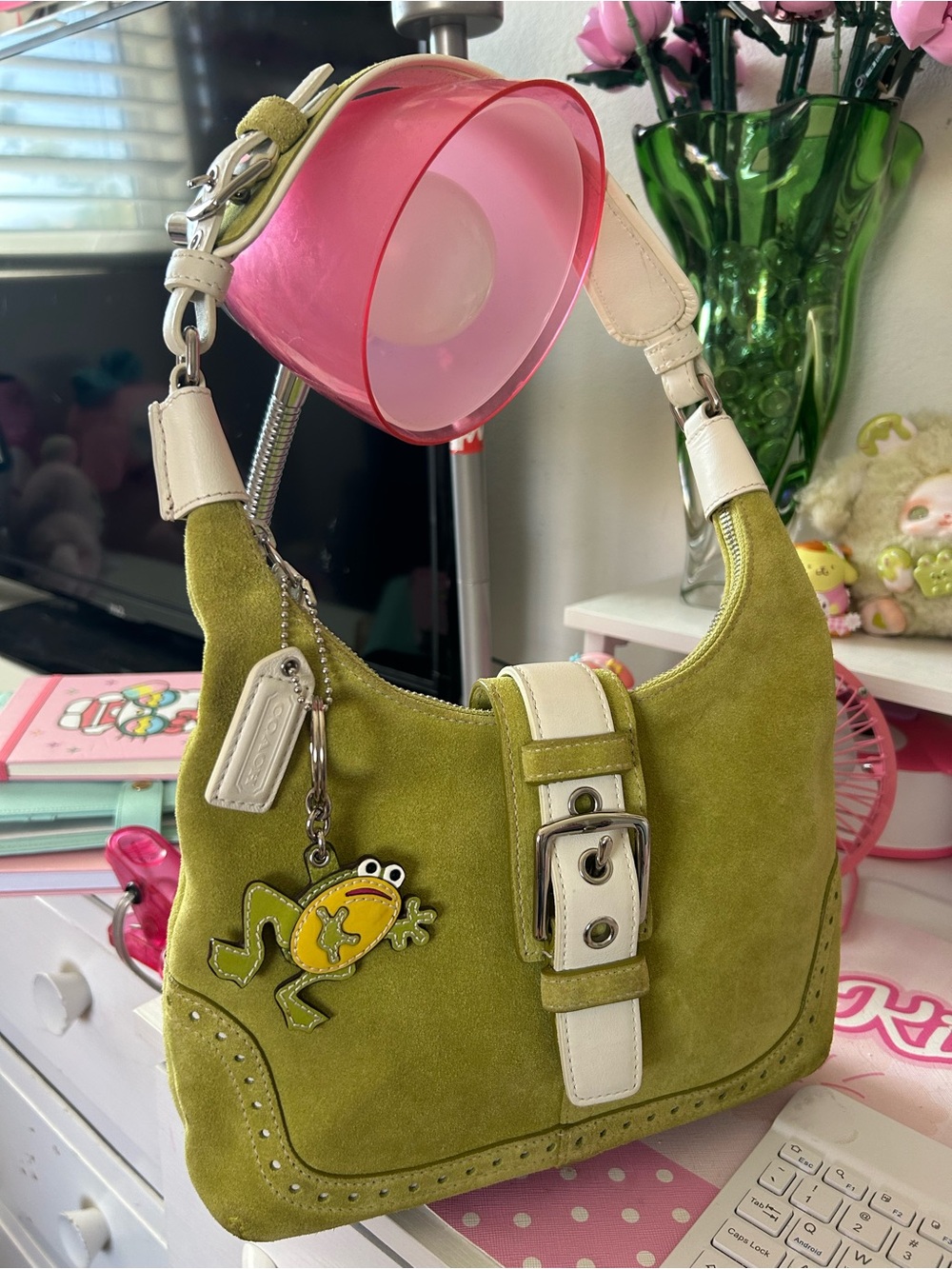 vintage Coach Hamptons Suede Hobo 🍏